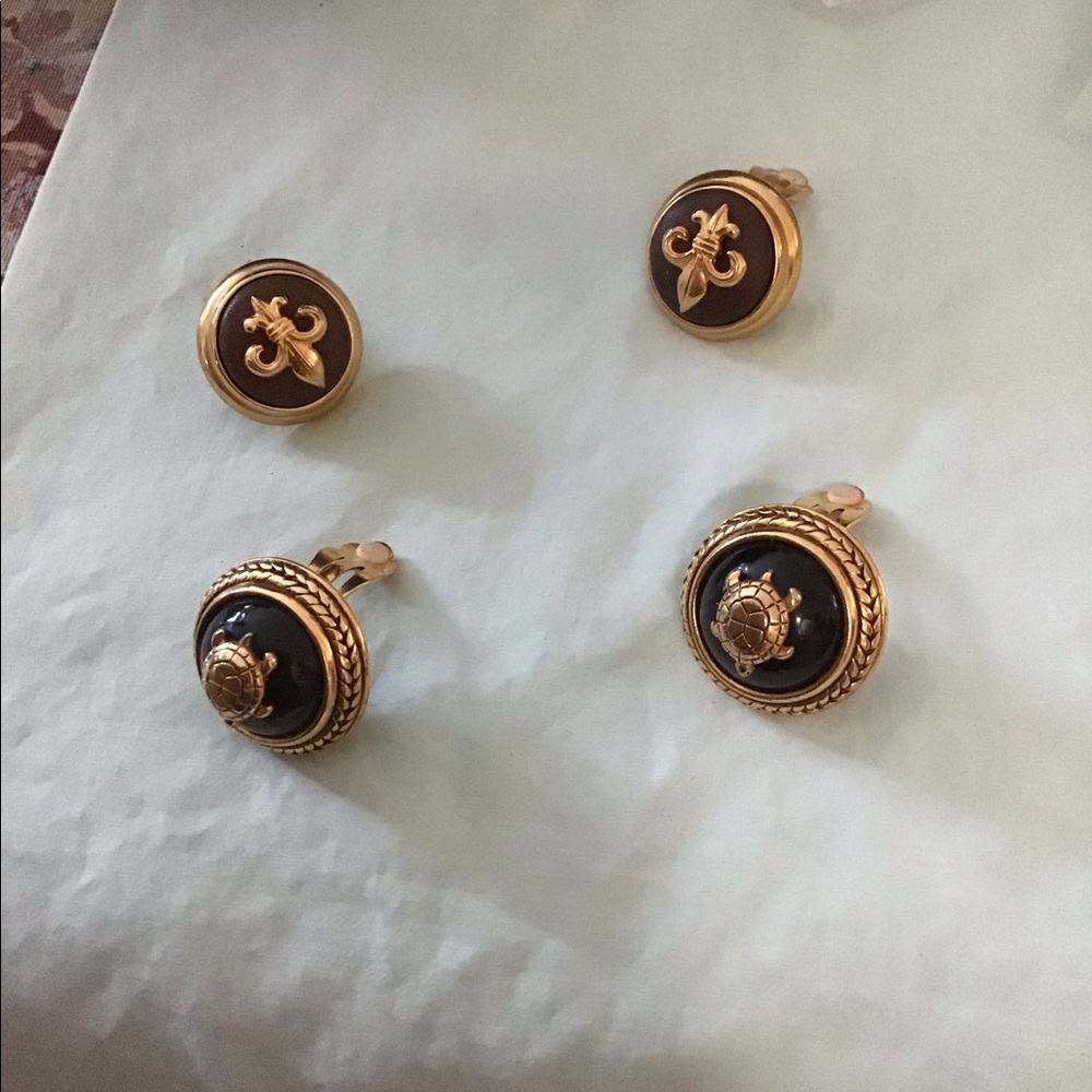 Earrings Joan Rivers. Clip earrings